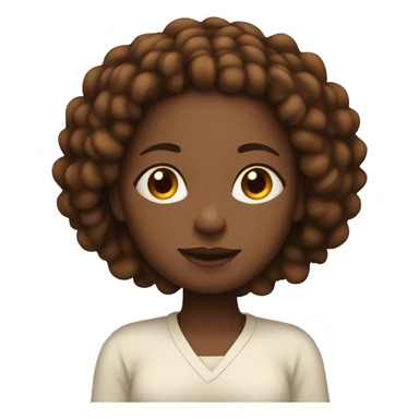 Black girl with brown locs meditating sticker