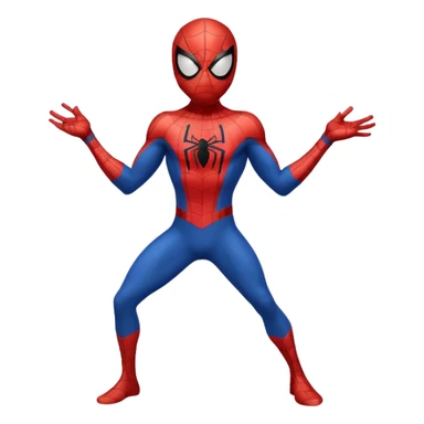 Spiderman full body doodle shock with cartoon sticker