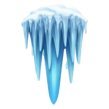 Icicles. Frozen. Cold. Arctic.  sticker