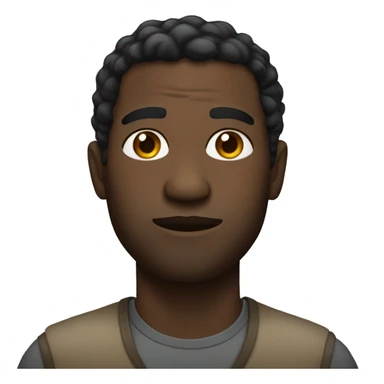 Black man side eyeing sticker