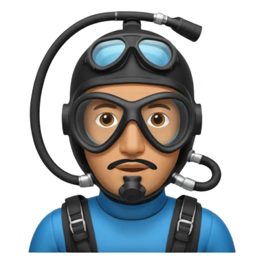 Moroccan male 38, scuba diving fan sticker