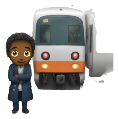 stopping for the train sticker