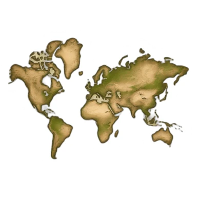 Carte du monde ancienne  sticker