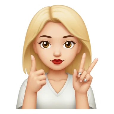 Girl with middle finger  sticker