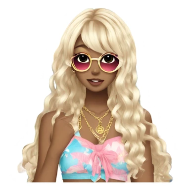 gyaru summer sticker