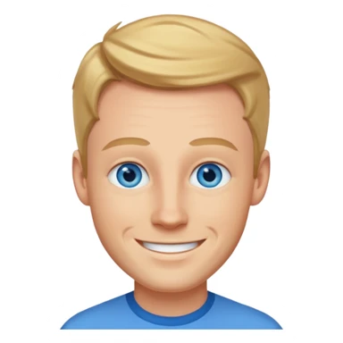 James Hewfield with blue eyes sticker