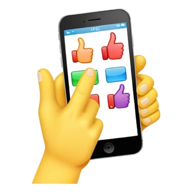 user friendly interface with thumbs up sticker