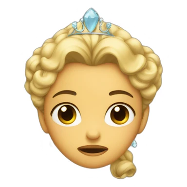 Princess crying sticker