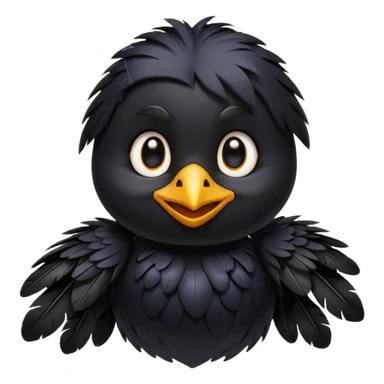 raven chibi emoji sticker