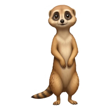 A meerkat standing  sticker