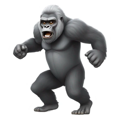 Old Gorilla playing football sticker