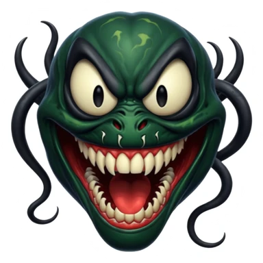 Venom face sticker