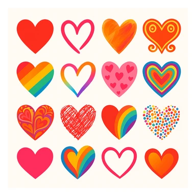 show more heart style sticker