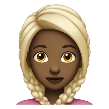 Black girl side eye sticker