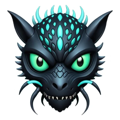 Abstract Futuristic Venom-Xenomorph-Genesect-Lunala-ET-hybrid-fantasy-creature sticker