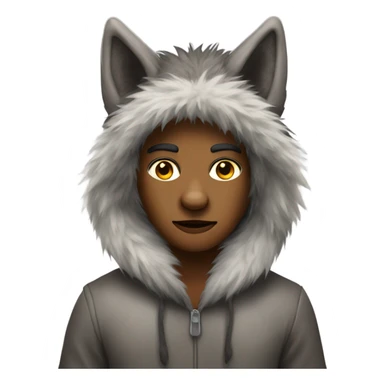 Person dressed as a wolf sticker