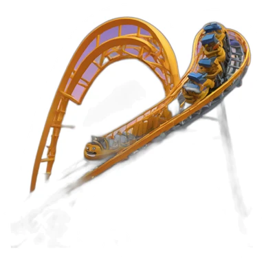 rollercoaster with october 29 calendar sticker
