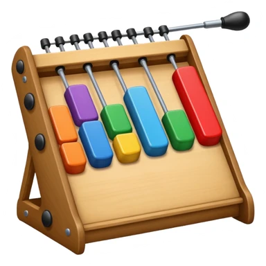 wooden glockenspiel instrument sticker