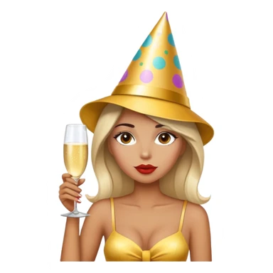Party girl crazy sultry sticker