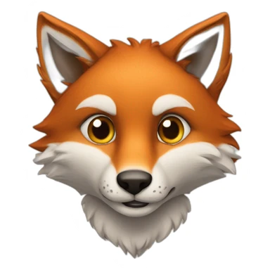 Renard amoureux d'une renarde  sticker