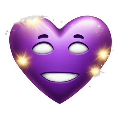 Sparkles over Purple Heart sticker