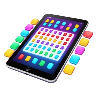 Techno/EDM musique tablette de mixage color sticker