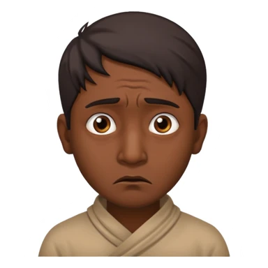 scared indian man sticker