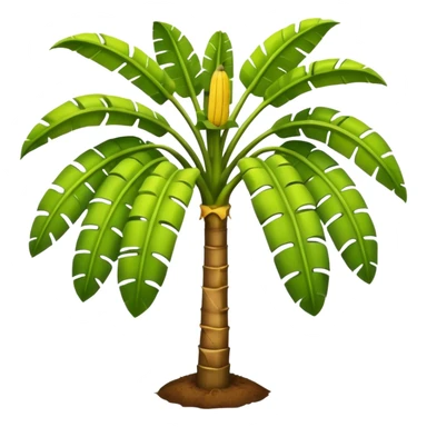 Banana tree, negative:banana. sticker