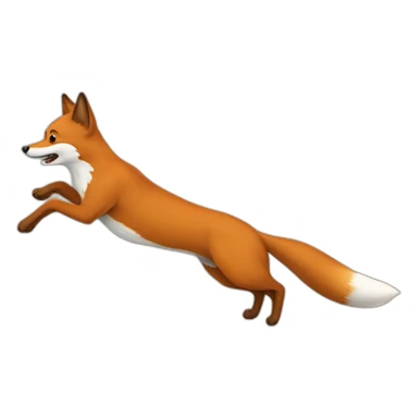 a quick brown fox jumps over the lazy dog sticker