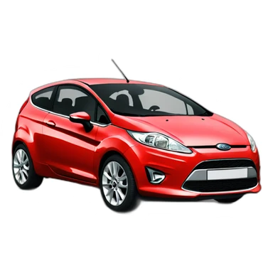 Ford fiesta 2010 red 3 door phase 1 sticker