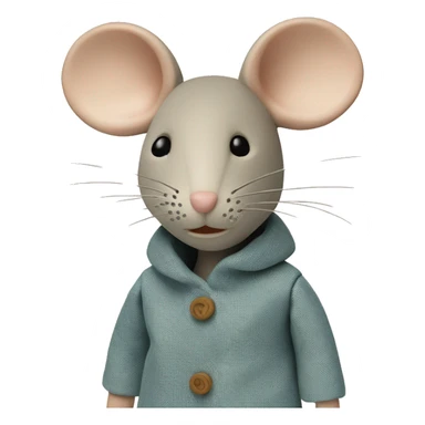 maileg fabric mouse sticker