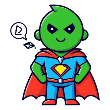 Design me a superhero who smokes marijuana and put a diamond necklace around his neck that says keelo sticker