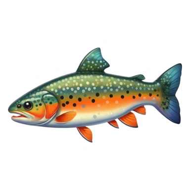 Brook trout sticker