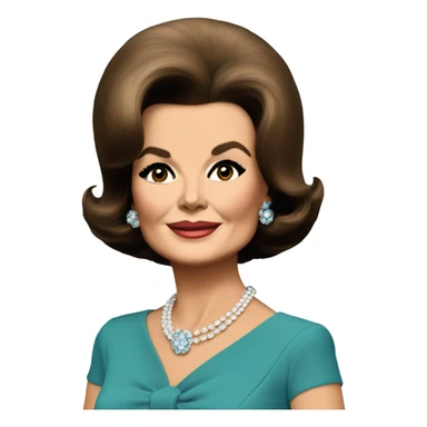 Nancy Kovack as Jackie Kennedy  sticker