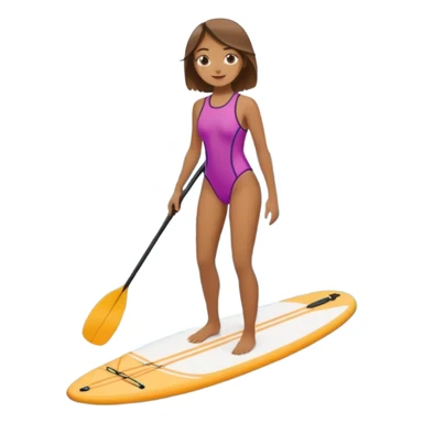 Paddleboarding girld sticker