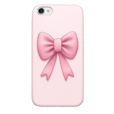pastel pink iphone with bow sticker