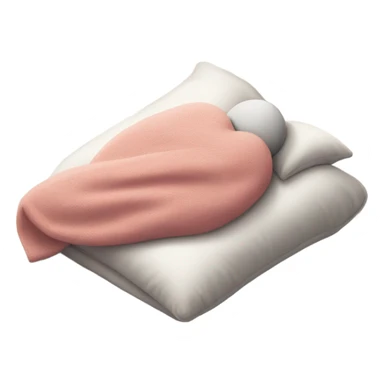 Sleeping with heart pillows sticker