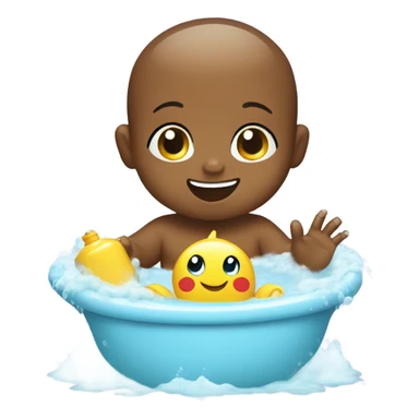 Baby in bath sticker