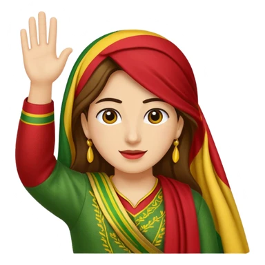 Kurdish bayrak sticker