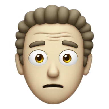 face of rick from rick and morty sticker