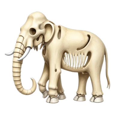 skeleton of a mammoth sticker