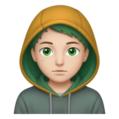 Rubio ojos verdes sudadera sticker