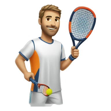 Jugador de padel sticker