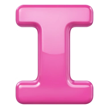 Pink T letter sticker