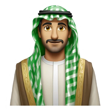 Faisal of Saudi Arabia photorealistic sticker