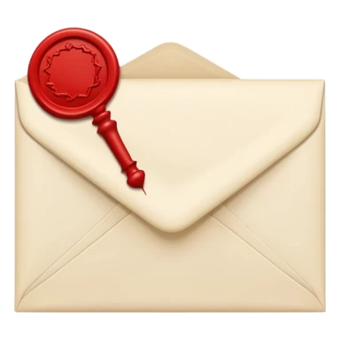 closed envelope with asterisks in the upper right corner sticker