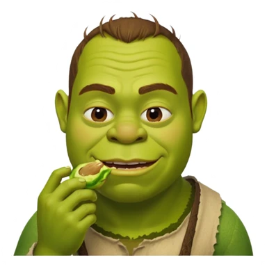 A man eating shrek sticker