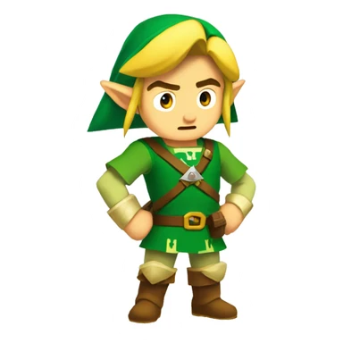 Legend of Zelda link emotions sticker