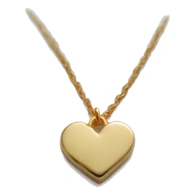 dainty gold heart necklace sticker