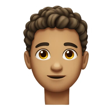 Young guy with a scar on his face  sticker